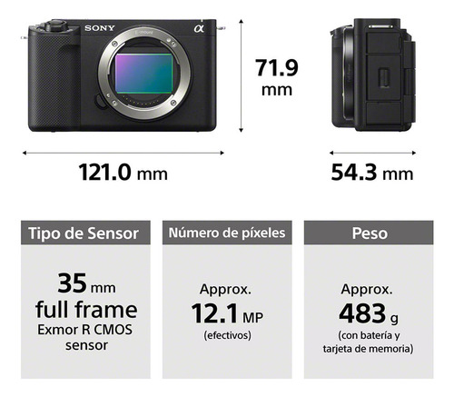Cámara Vlogging Full-frame Zv-e1