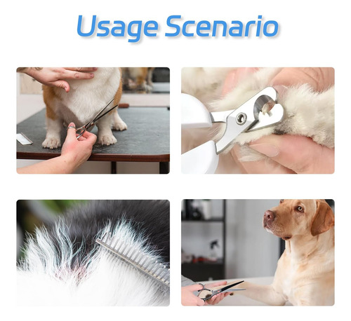 Juego De 6 Tijeras Y Cortaúñas Para Mascotas - ...