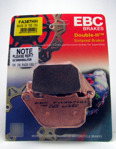 Pastilla Freno Ebc Fa387hh Harley Xl 883 R Roadster 11-13