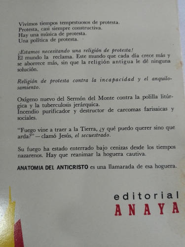 Anatomía Del Anticristo (Usado)