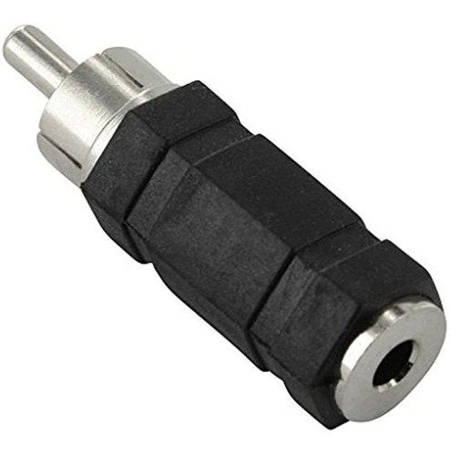Installerparts Rca Plug To 35mm 18 Mono Jack Adapter Black W