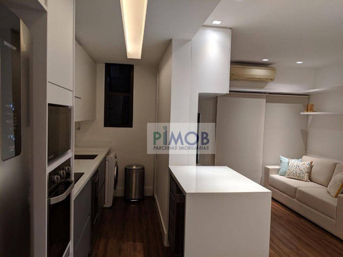 Imagem 7 de 22 de Flat 2qtos Todo Reformado,no Leblon - Fl0034