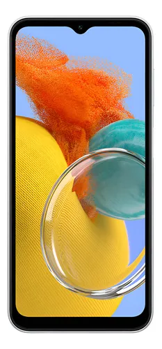 Samsung Galaxy M14 5G Dual SIM 128 GB silver 4 GB RAM - Bom (Reco...