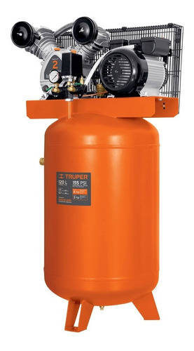 Compresor Aire Vertical 120 L 4 Hp 220v Truper 19358 Frecuencia 60 Hz