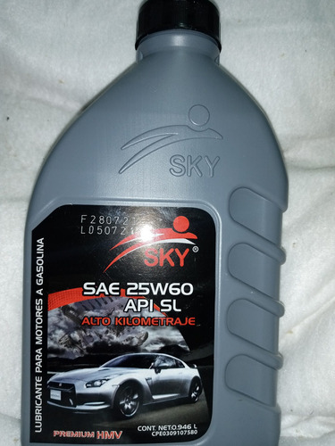 Aceite Sky Sae 25w60 Api Sl