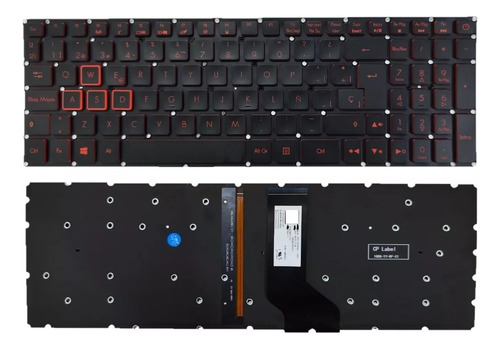 Teclado Para Acer Nitro 5 An515 An515-51 An515-52 An515-53