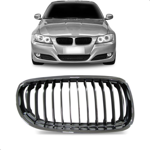 Grade Central Bmw 320 2009 2010 2011 2012 Cromada Com Friso