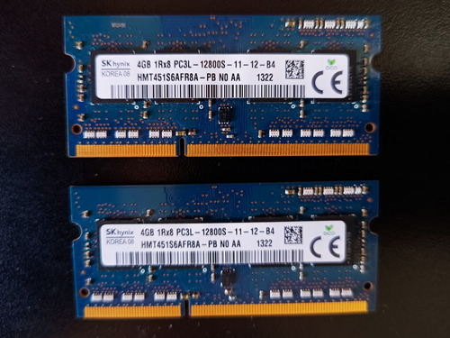 Memoria Sodimm Notebook Ddr3 8gb (2 X 4 Gb) 1600 Mhz 1.35v