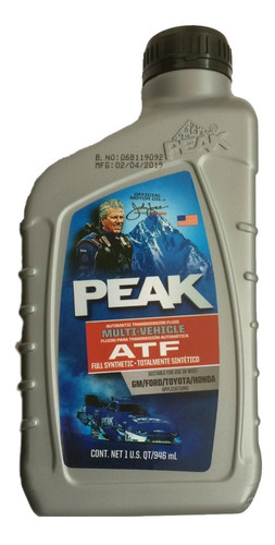 Aceite De Transmision Automatica Peak Atf Cvt De 946ml