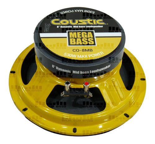 Imagen 4 de 6 de Medio Bajo Coustic 8 Pulgadas 120w 4 Ohms Co 8mb Open Show