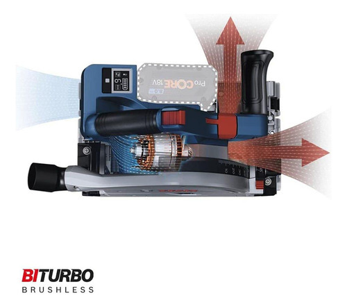 Serra Circular De Trilho A Bateria 18v Bosch Gkt 18v-52gc