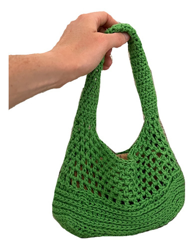 Cartera Mini Bag Baguette Tejida Crochet Carterita