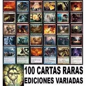 Lote De 100 Cartas Raras/miticas De Magic Sin Repetir