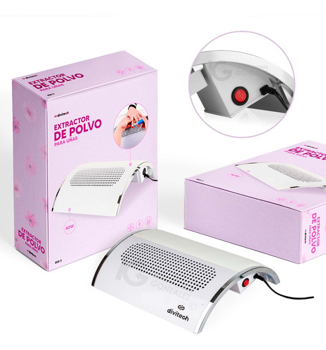 Extractor De Polvo Para Uñas Acrílicas Y Gel Divitech® 858-5