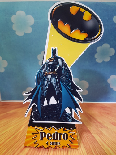 Kit Personalizado Batman 3d Com 50peças
