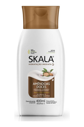 Skala Crema Hidratante Corporal 400ml Avena Almendra