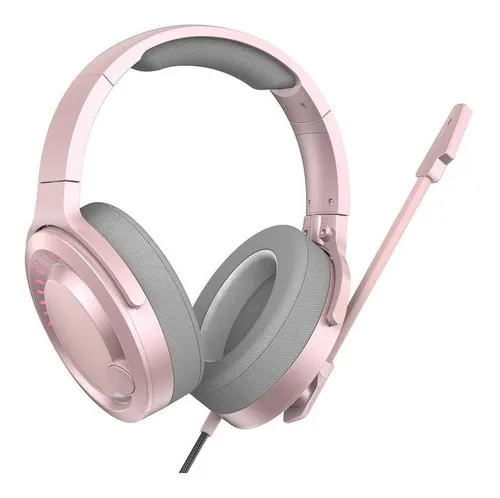 Audífonos Con Cable Gamo Virtual 3d Baseus Rosado