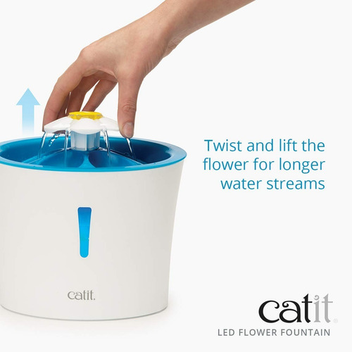 Imagen 6 de 7 de Fuente Para Gatos Felinos En Flor Catit Envio Gratis