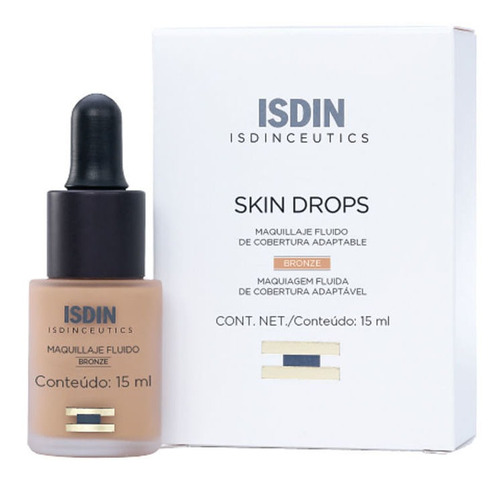 Isdinceutics Skin Drops Maquillaje Fluido Bronze X 15 Ml