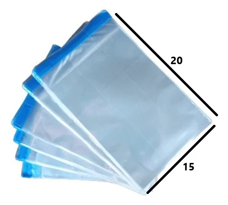 Saco Adesivado Pe Envio Full Transparente 15x20 1000 Unidade