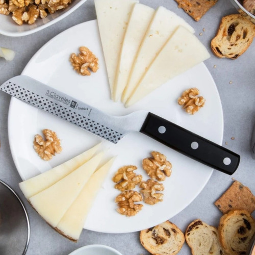 Cuchillo Tres Claveles # 1139 Queso Inox Unib 12 Cms