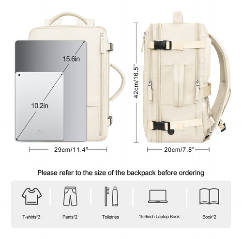 Mochila Para Laptop Rinlist De Viaje Unisex Multifuncional
