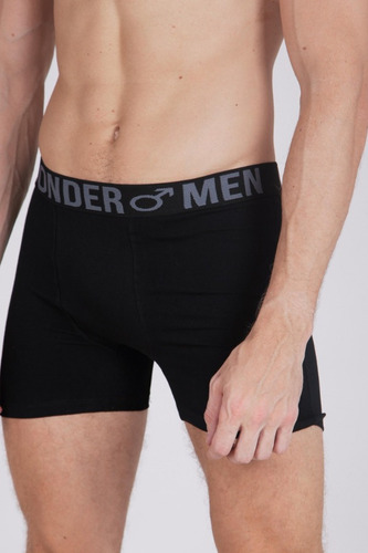 Boxer De Algodón Y Lycra, Elástico A La Vista - Por Unidad