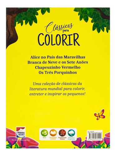 Clássicos Para Colorir - Branca De Neve E Os Sete Anões - Happy Books