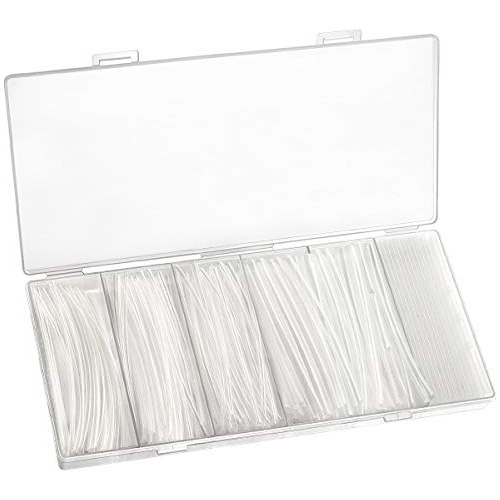 200pcs Clear Heat Shrink Tubing  Wire Wrap Cable Sleeve...