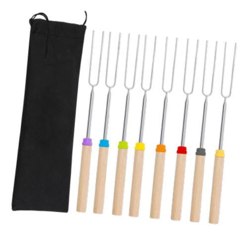 Py 8x Palitos Para Tostar Marshmallows Magnowers Ferramenta