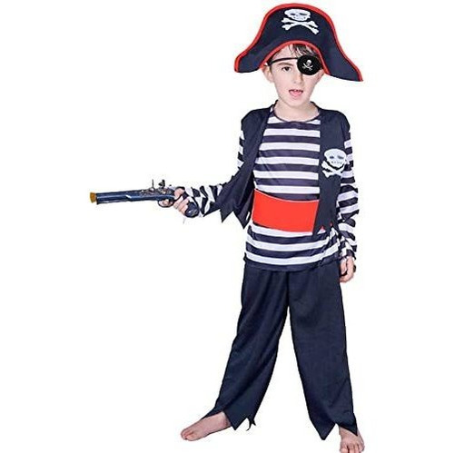 Skyllc Disfraz De Pirata Para Niños Con Sombrero De Pirata, 