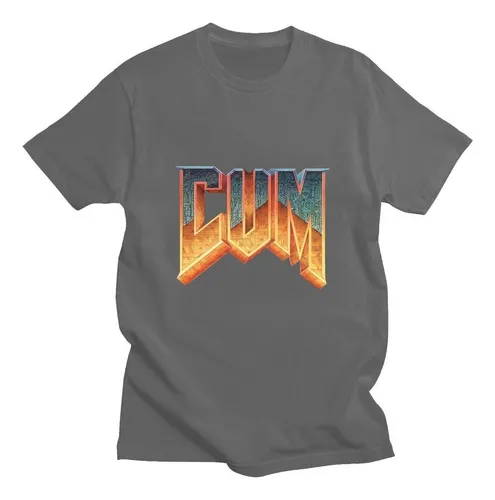 Camisetas Doom Cum Para Hombre, Moda De Verano, Manga Corta,