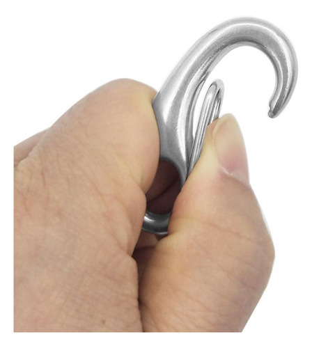 Gancho De Resorte Marino De Acero Inoxidable Con Clip 4pcs
