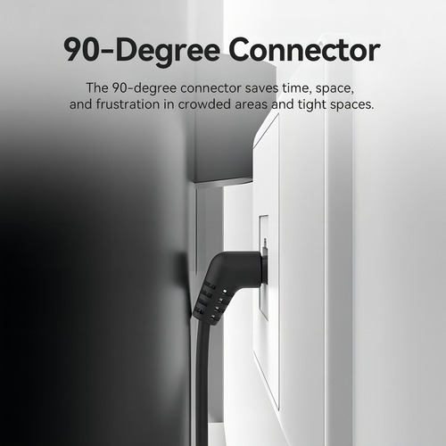 Cable de red 360° Vention - Cat6a Certificado - 2 metros Azul - Angulo 90° Conector con rotacion 360° - Premium UTP Patch Cord 10gbps - 500 Mhz - Rj45 - internet / modem router / servidor - IBOLH