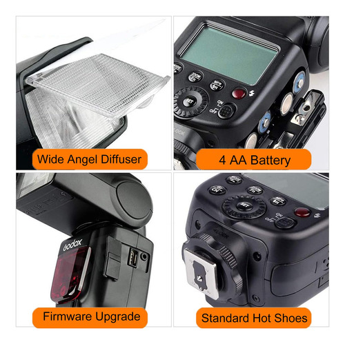 Flash Speedlite Godox Tt600 Inalámbrico De 2,4 G Para Canon