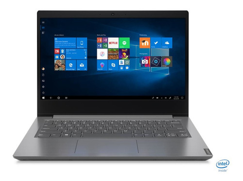 Notebook Lenovo V-Series V14-IGL  iron gray 14", Intel Celeron N4020  4GB de RAM 500GB HDD, Intel UHD Graphics 600 1366x768px Windows 10 Home