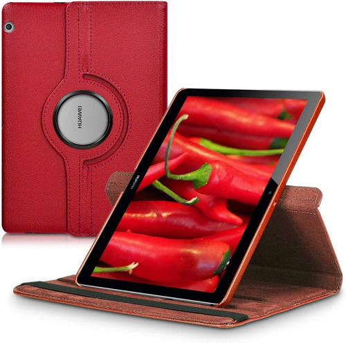 Funda Giratoria Tablet Huawei Mediapad T3 10 (9.6 ) Ags-w09 Color Rojo