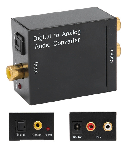 Convertidor Digital A Analógico De Señal R/l Óptica Coaxial