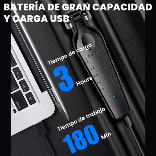 Kemeil 2299 Trimmer Maquina Para Cortar Cabello Profesional