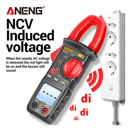 Pinza Amperimétrica Digital Aneng St181 Data Show