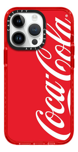 Case iPhone 13 Pro Max Coca Cola Rojo Transparente