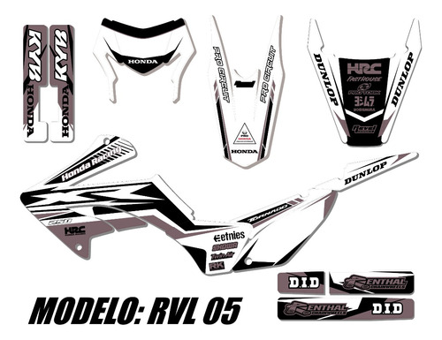 Kit De Calcos P/ Honda Tornado 2023 -rvl05- Laminado Grueso
