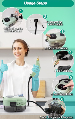 Limpiador A Vapor Portátil Para Limpiar Chinches De Cama
