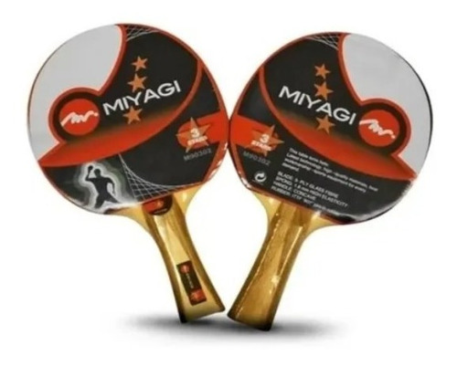 Par De Raquetas De Ping Pong Miyagi 3 Estrellas