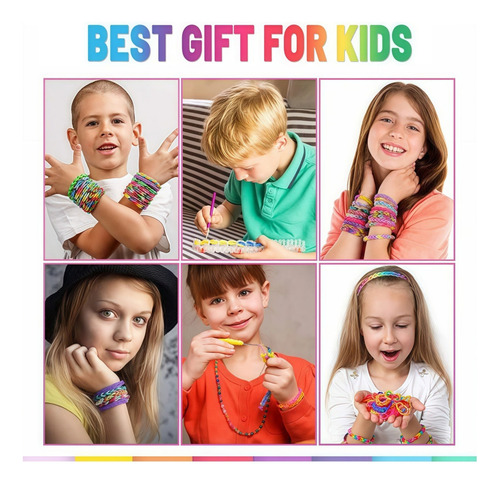 Kit Para Hacer Pulseras Con Bandas Elásticas Coloridas Para