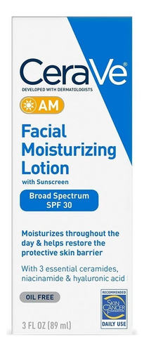 Cerave Am Crema Hidratante Facial Con Protección Spf 30 Momento de aplicación Día Tipo de piel Normal,Mixta,Grasa