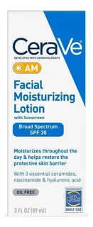 Cerave Am Facial Moisturizing Lotion Spf30 Oil Free (89ml) Momento de aplicación Día Tipo de piel Normal, Seca, Mixta, Grasa
