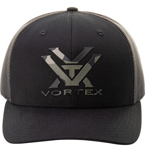 Vortex Gorra Camo Punch Snap Back Hombre, Negro, Talla Única