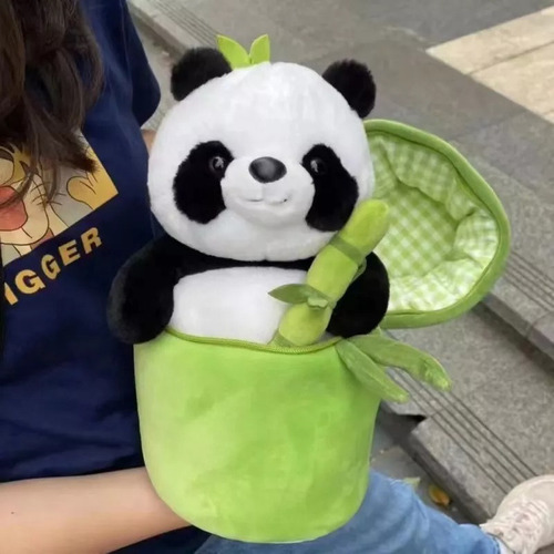 Mz 25 De De Mu?eco Peluche Cm Color Panda Tubo En BambĂș De N