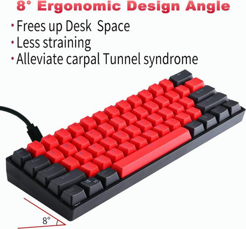 Gtsp Gk61 Sk61 60% Teclado Mecánico, Teclado Para Juegos Per